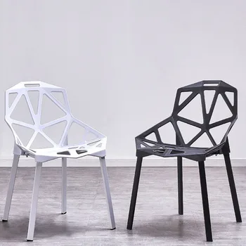 Современный простой домашний стул, обеденный стул для отдыха, креативный геометрический полый стул для приема гостей, Cadeira Gamer, Реплика мебели FGM