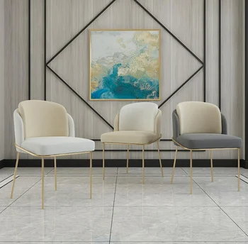 Современный стул для столовой отеля, обитый тканью из Китая, популярная дизайнерская мебель для отелей, качественное французское обеденное кожаное кресло