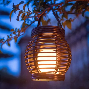Солнечная подвесная клетка на открытом воздухе, лампа с мигающим пламенем, водонепроницаемый Декоративный Садовый Балконный фонарь