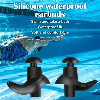 Спиральные силиконовые беруши для плавания, профессиональные водонепроницаемые силиконовые беруши для ушей, Шумозащитные беруши для сна, Звуконепроницаемые беруши для ушей