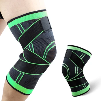 спортивный наколенник 1шт Дышащий Регулируемый бандаж для поддержки колена Защита коленной чашечки для бега езды на велосипеде баскетбола волейбола тренировок