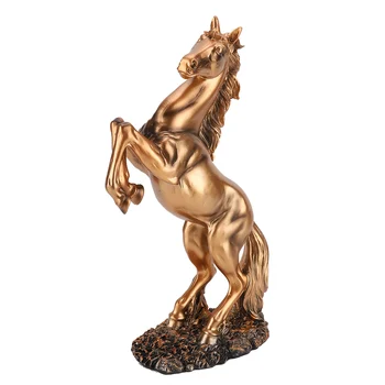 Статуя лошади Скульптура в европейском стиле Модель домашнего стола Офисный бар Ремесла Украшения Современное художественное украшение из смолы Подарки бойфренду