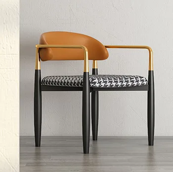 Стул со спинкой, Скандинавский свет, Роскошные обеденные стулья, Креативный дизайнерский шезлонг для отдыха, мебель для домашних переговоров, косметика