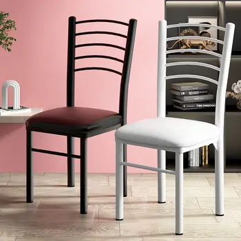 Стулья для столовой, Современная простота, Садовые стулья, Стул для домашнего ресторана со спинкой, стул для макияжа, письменный стол, Офисный стул из кованого железа