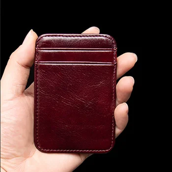 Сумки-держатели кредитных карт, модные тонкие мини-сумки из искусственной кожи для мужчин, наличные Деньги, деловые водительские права, бумажник для карт, карман для кошелька, сумка