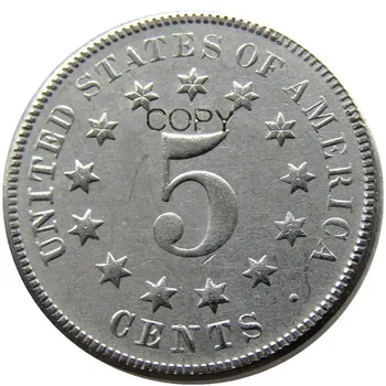 США 1866-1883 20 монет щит копировальные монеты из никеля