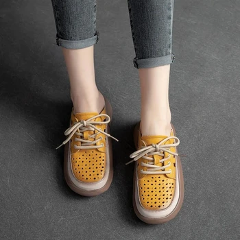 Тапочки Baotou на толстой подошве 2023, новые летние выдолбленные папины туфли, сандалии для ленивых людей для женской обуви