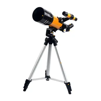 Телескоп с апертурой 70 мм и 300 мм Астрономические телескопы-рефракторы для взрослых и детей, начинающих астрономию