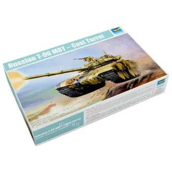 Трубач 05560 1/35 Русский танк Т-90 MBT с литой башней, основной боевой танк, военная игрушка Ручной работы, набор для сборки пластиковых моделей