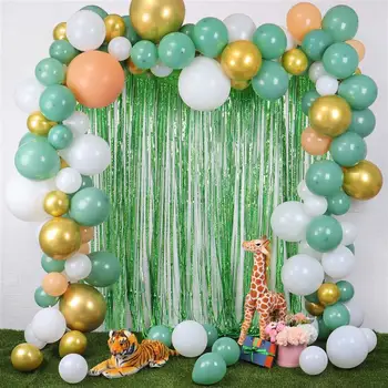 Украшение из латексных воздушных шаров для вечеринки по случаю дня рождения, комплект для арки с гирляндой из конфетти, раскрывающий пол, украшение для крещения, душа ребенка