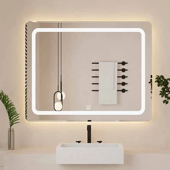 Умное Зеркало Для ванной комнаты, Эстетичный Макияж, Большое Зеркало Для душа И Ванны, Светодиодное Зеркало Для Бритья Banheiro Inteligente Home Improvement FY10XP