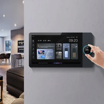 Умный 8-дюймовый Настенный Усилитель Wi-Fi Bluetooth Android Amp, Звуковая система домашнего кинотеатра для гостиной, Поддержка TUYA Zigbee Alexa Control