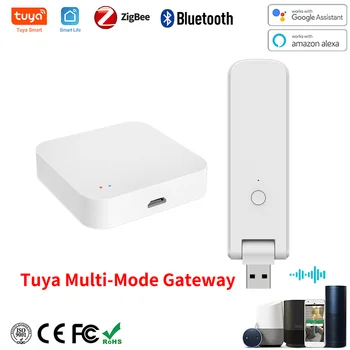 Умный Шлюз Tuya Zigbee Hub Wi-Fi Bluetooth Mesh Muti-Mode Беспроводной Мост Для Умного Дома var Smart Life APP Remote Control