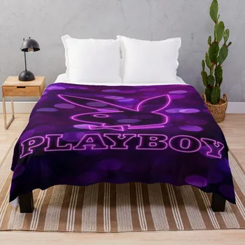 Фиолетовое одеяло y2k с кроликом