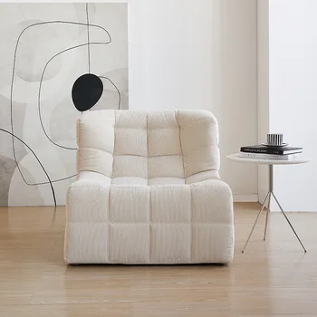 Французский кремовый ветряной песочный стул для волос гостиная небольшой одноместный диван семейного типа с откидной спинкой