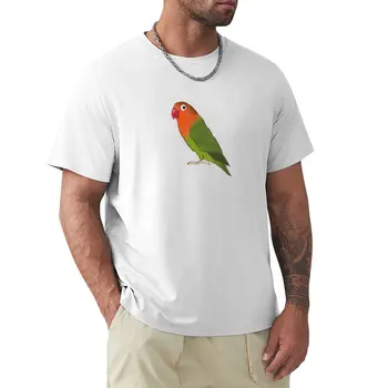 Футболка Fischer's lovebird, футболки для любителей аниме, футболки на заказ, мужские однотонные футболки