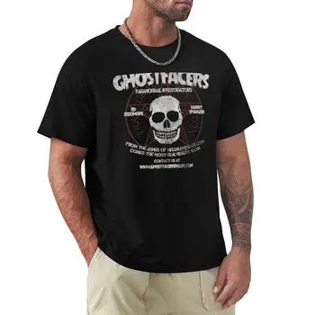 Футболка Ghostfacers, черные футболки, милая одежда, рубашка с животным принтом для мальчиков, футболка, одежда для мужчин