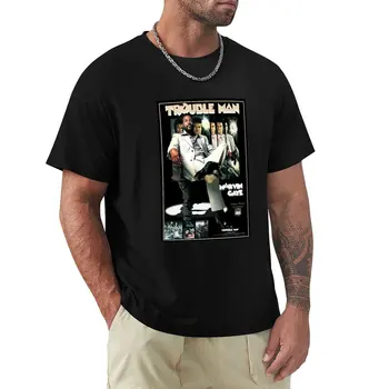 Футболка Marvin Gaye Trouble Man, футболки для мальчиков, однотонная футболка, летняя одежда, футболка для мужчин