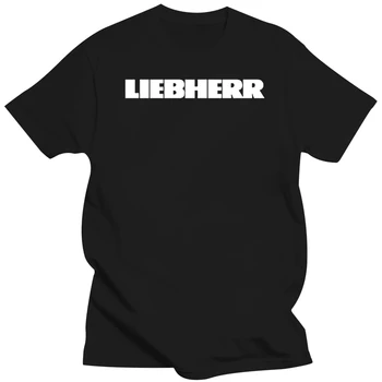 Футболка с автокраном и экскаватором Liebherr Group, мужская, размер S - 2XL, футболка с принтом на заказ, забавная футболка в стиле хип-хоп