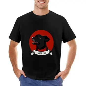 Футболка с собакой Matapaco, футболки с графическим рисунком, короткие футболки, топы с аниме, футболки для мужчин, хлопок