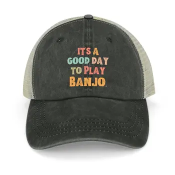 Хороший день для игры в банджо Ковбойская шляпа милая шляпа дерби Кепки мужские женские