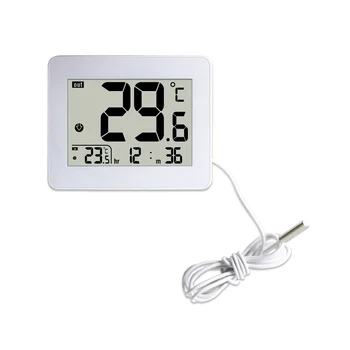 Цифровой Двойной термометр Наружный Комнатный термометр Для детей пожилого возраста Электронный регулятор температуры в детской комнате Белый