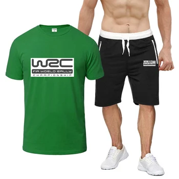 Чемпионат мира по ралли WRC 2023, Летний мужской Высококачественный комфортный Новый восьмицветный костюм с короткими рукавами, повседневная модная футболка