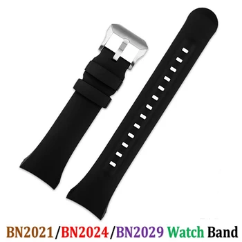 Черный ремешок для часов с пряжкой Siliver BN2021/BN2024/BN2029 Замена ремешка Для часов На Запястье Смарт-браслет BN-2021 BN-2024 BN-2029 Ремешок