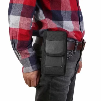 Черный чехол для DUODUOGO S20 / Pro 11 / P30 Plus (2020) Чехол для телефона, чехол с зажимом для ремня, уличная нейлоновая поясная сумка, поясная сумка с металлическим зажимом