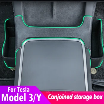Ящик для хранения автомобильного подлокотника, центральное управление, боковые органайзеры для хранения аксессуаров для автокресел Tesla Model 3 /Y