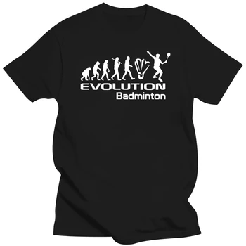 2019 Модная Горячая распродажа, 100% хлопок, Evolution Of Badmintons, забавная мужская футболка, подарочный размер S-XXL, футболка