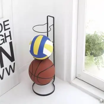 Баскетбольная подставка, несущая, компактная, стабильная основа, трехстворчатый футбольный держатель, подставка для дисплея для дома